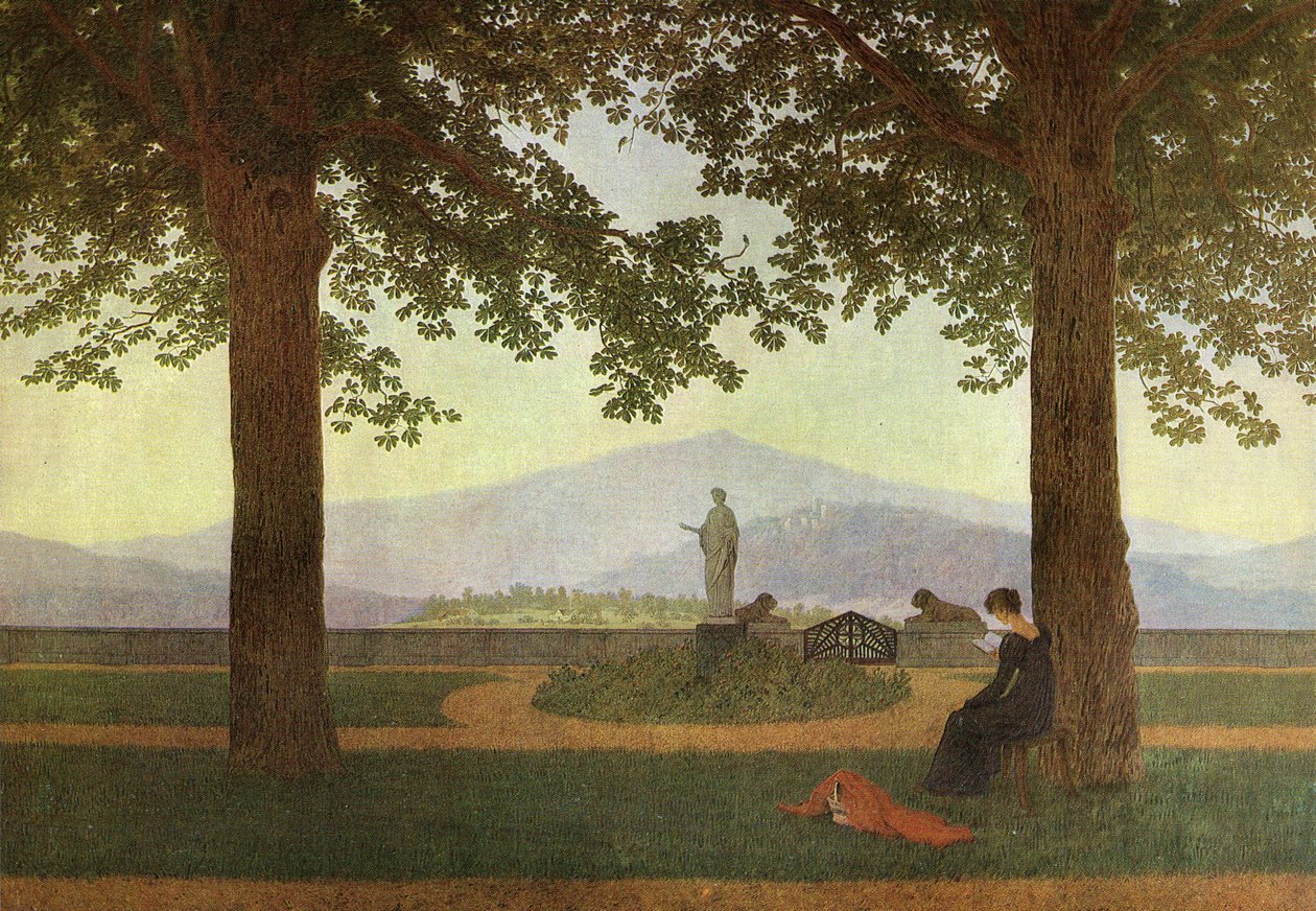 Německy: Gartenterrasse Zahradní terasa od Caspar David Friedrich