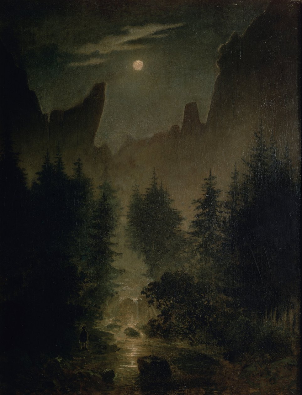 Německy: Uttewalder Grund od Caspar David Friedrich