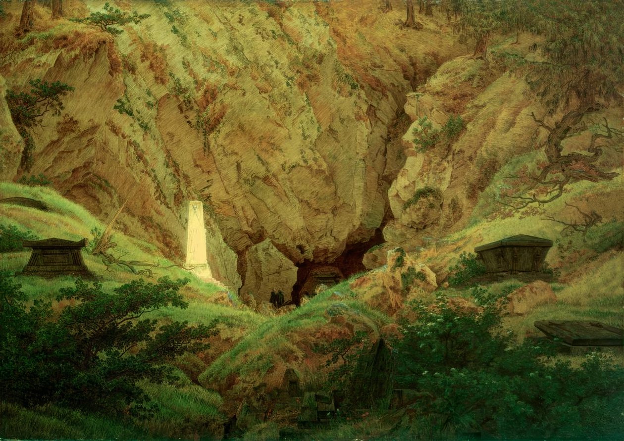 Hrobky starověkých hrdinů od Caspar David Friedrich