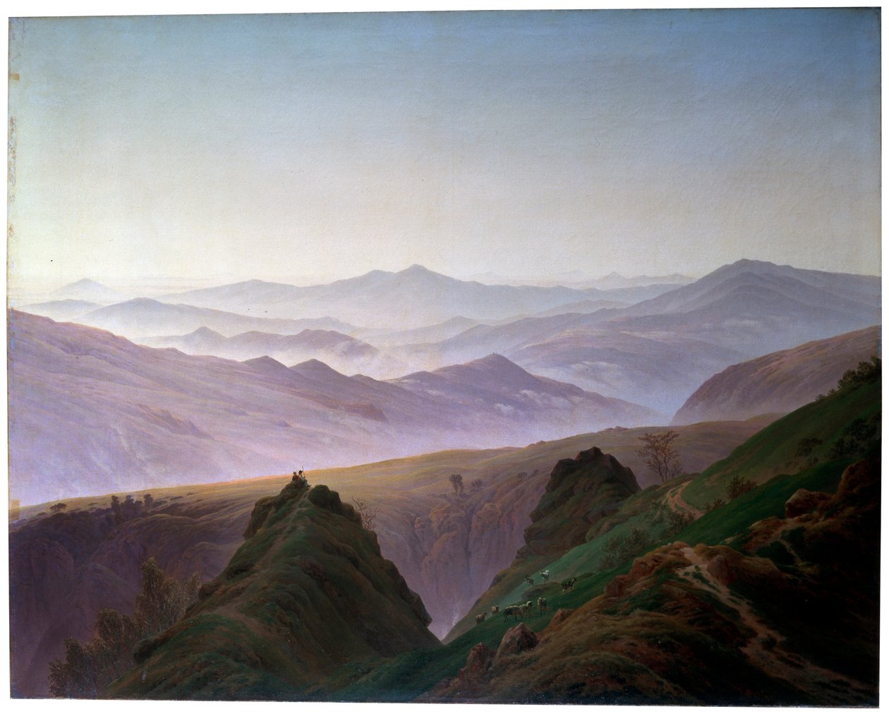 Ráno v horách, před rokem 1823. od Caspar David Friedrich