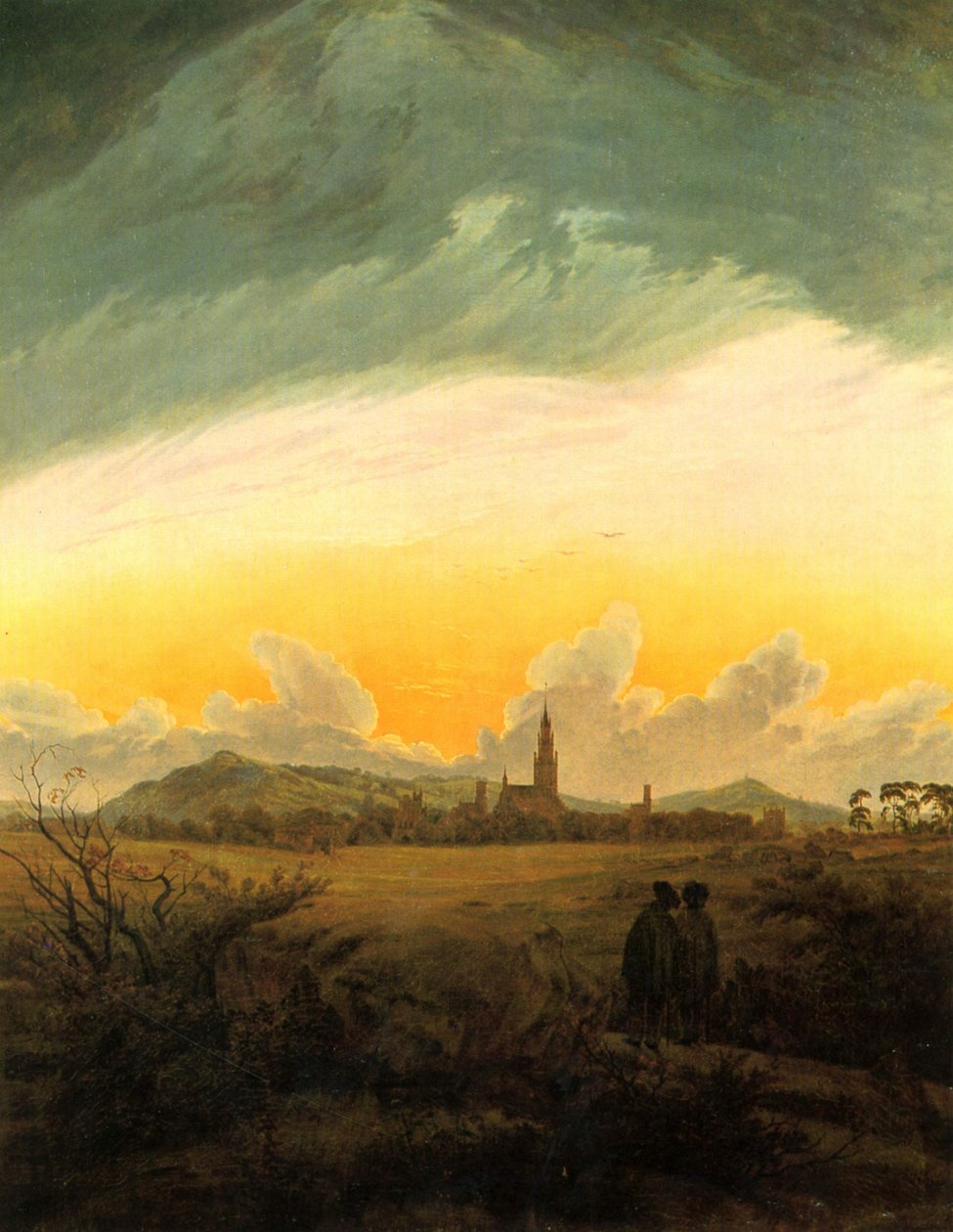 Neubrandenburg (Neubrandenburg v ranní mlze) od Caspar David Friedrich