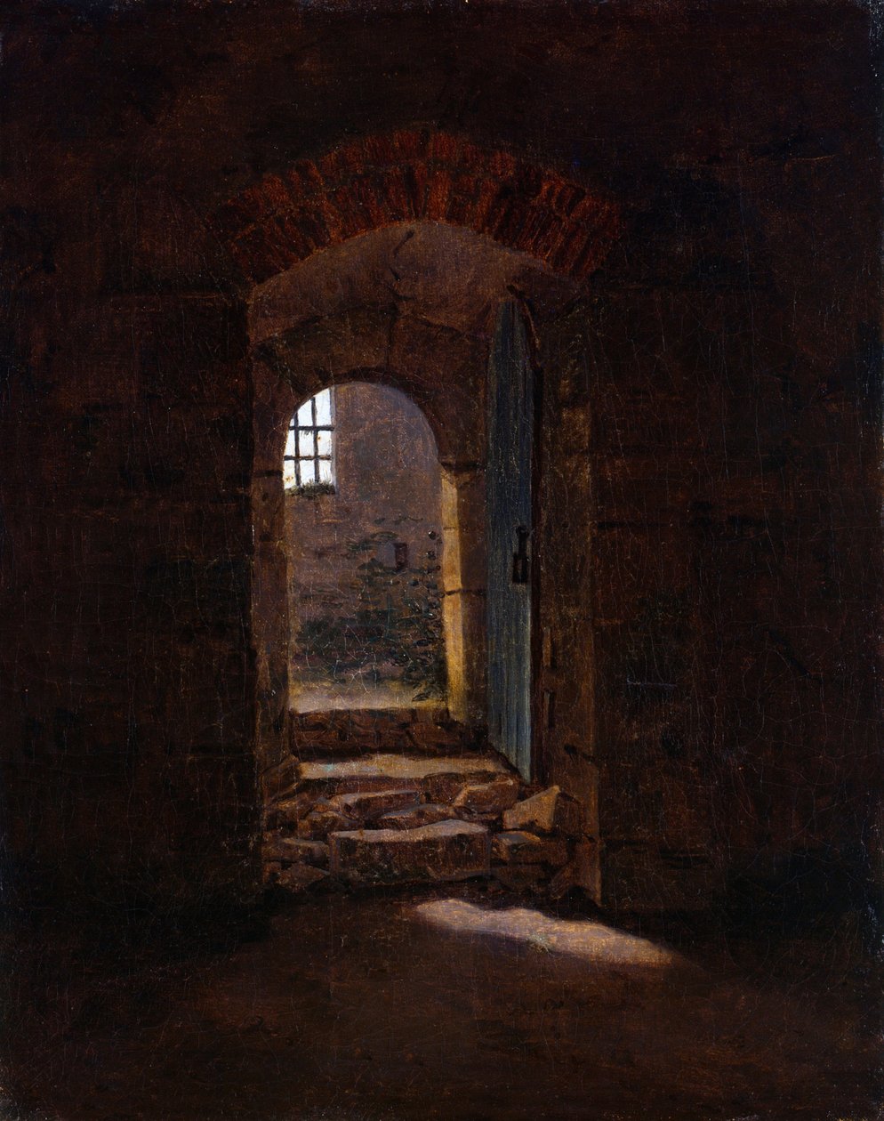""Vstupní dveře do královské školy v Míšni"" od Caspar David Friedrich