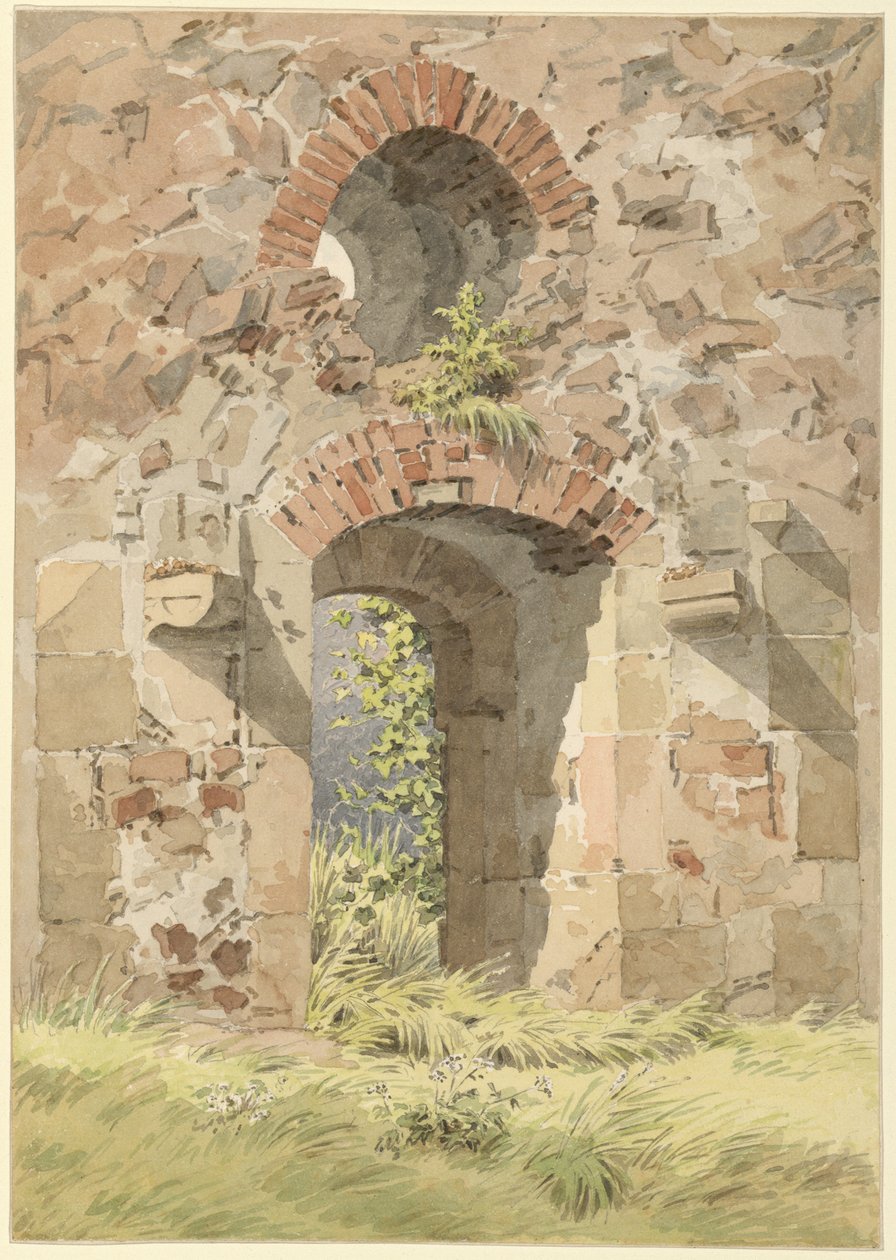 Zřícenina kláštera svatého Kříže, Míšeň, 1824. od Caspar David Friedrich