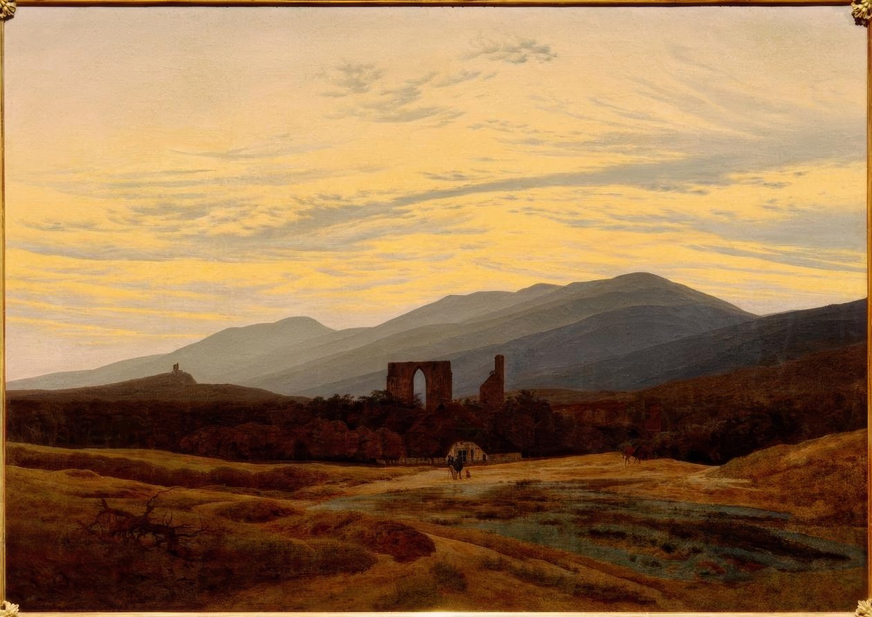 Zřícenina v Krkonoších od Caspar David Friedrich