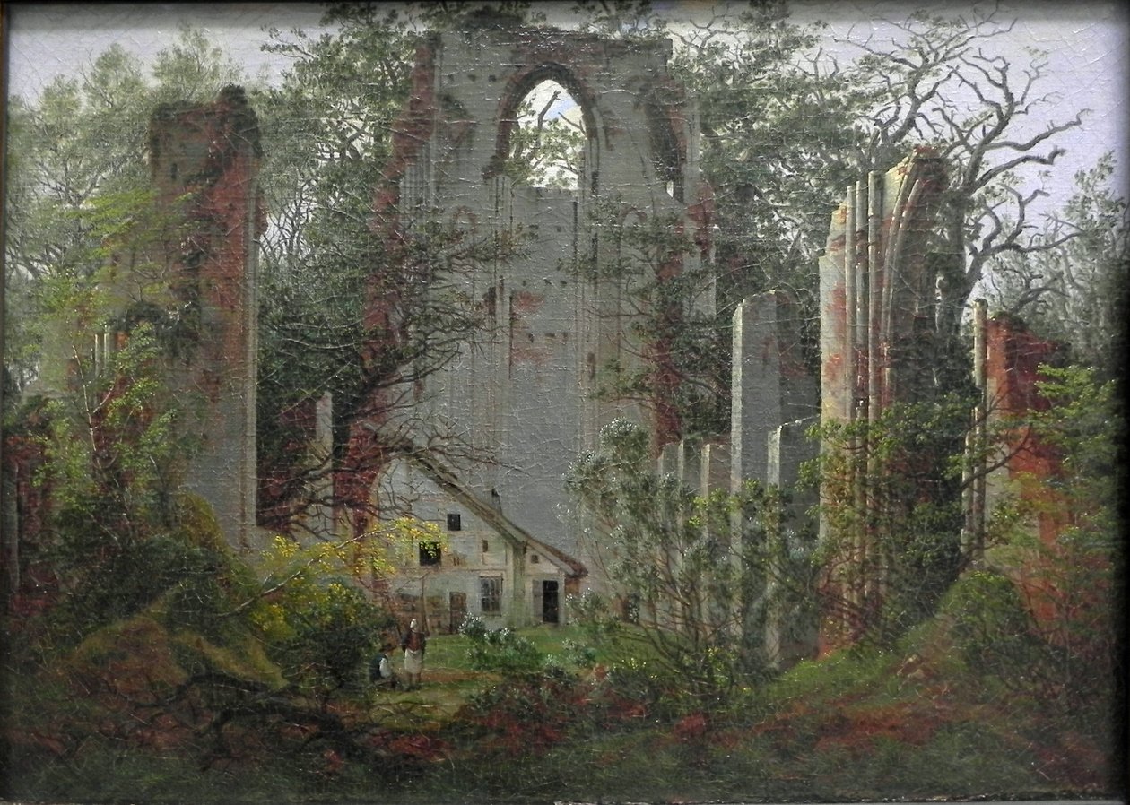 Zřícenina kláštera Eldena u Greifswaldu od Caspar David Friedrich