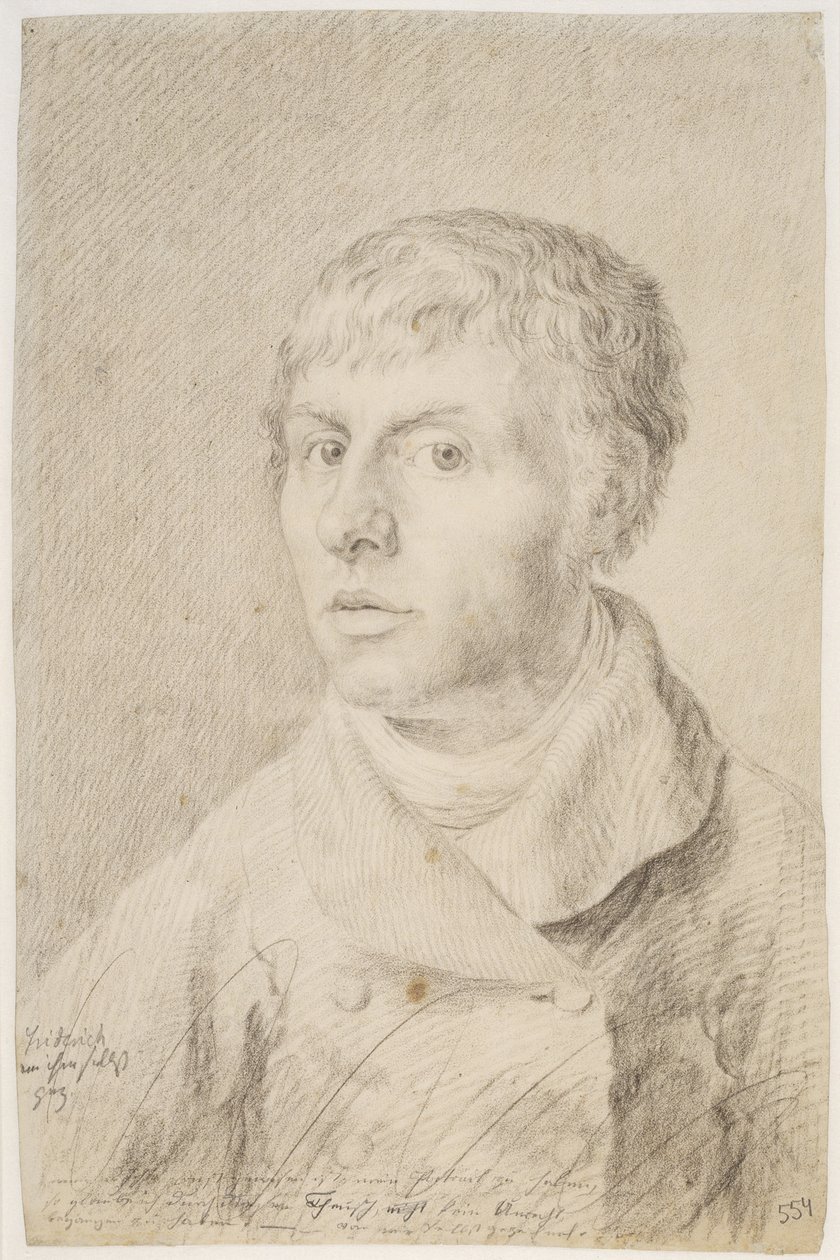 Autoportrét, 1800 od Caspar David Friedrich