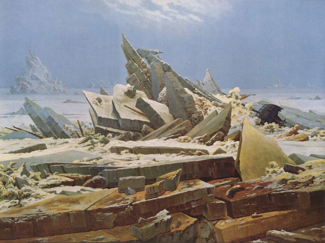Ledové moře (Ztroskotání naděje) od Caspar David Friedrich