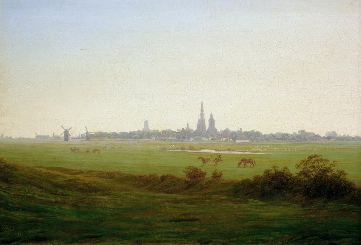 Louky u Greifswaldu od Caspar David Friedrich