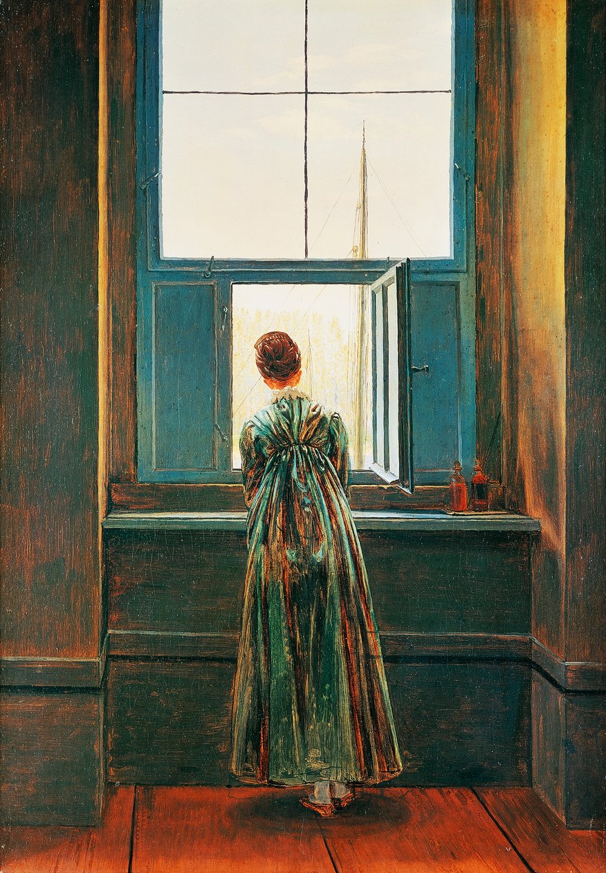 Žena u okna od Caspara Davida Friedricha (1774-1840) od Caspar David Friedrich