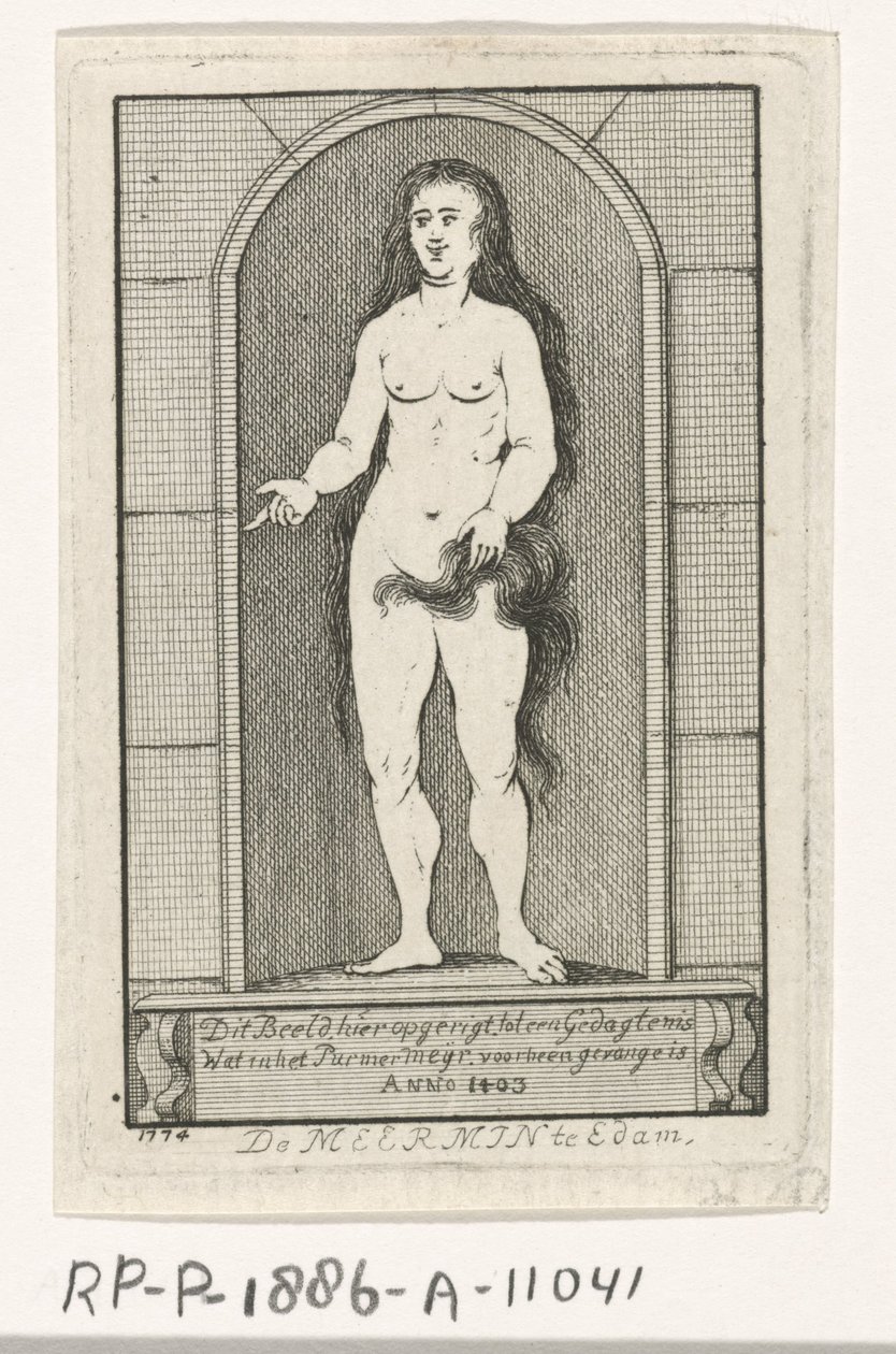 Výklenek se sochou mořské panny od Caspar Jacobsz. Philips