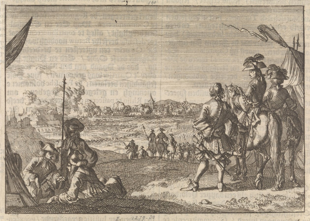 Obsazení Nijmegenu Francouzi, 1672 od Caspar Luyken
