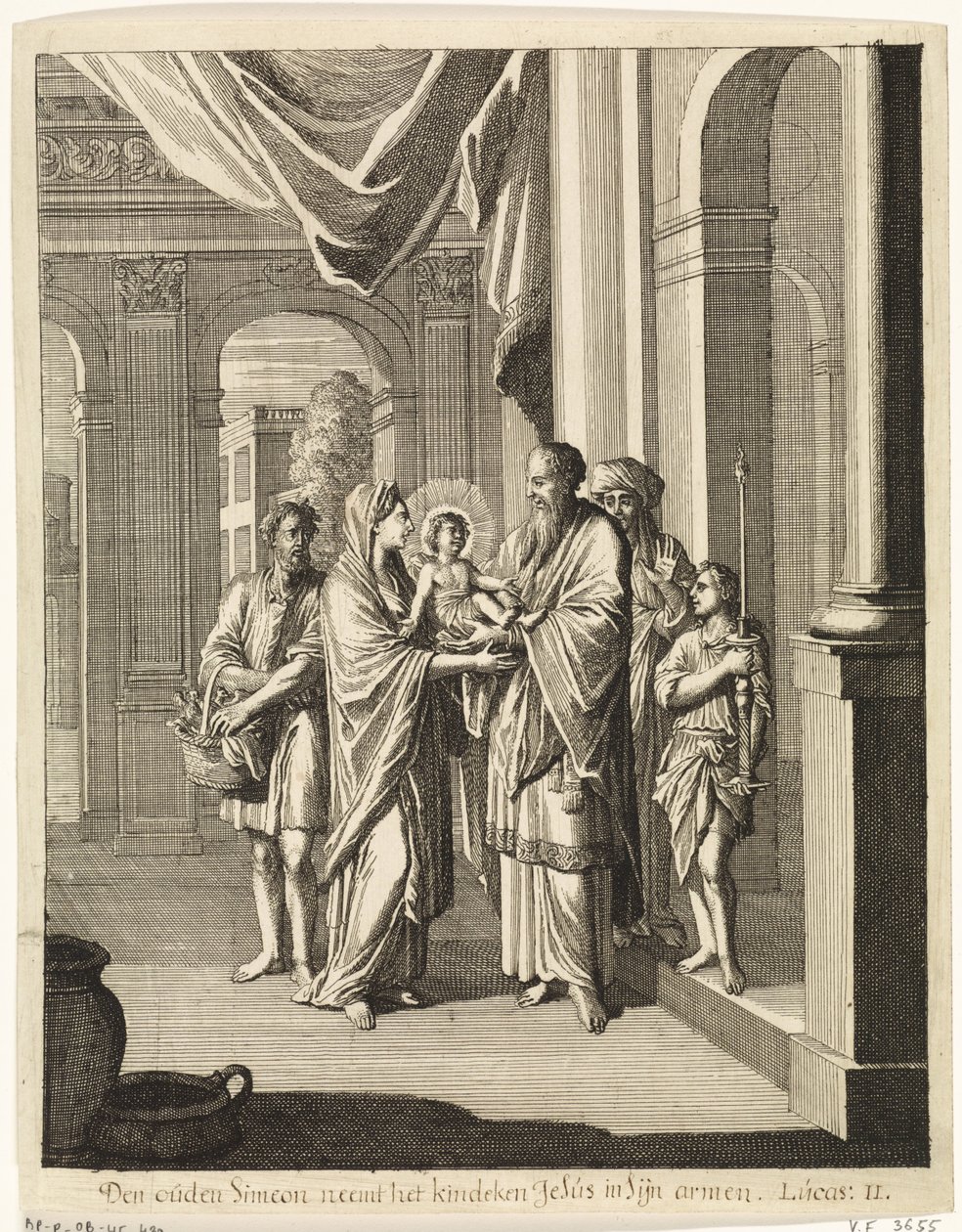 Simeon a Ježíšek od Caspar Luyken