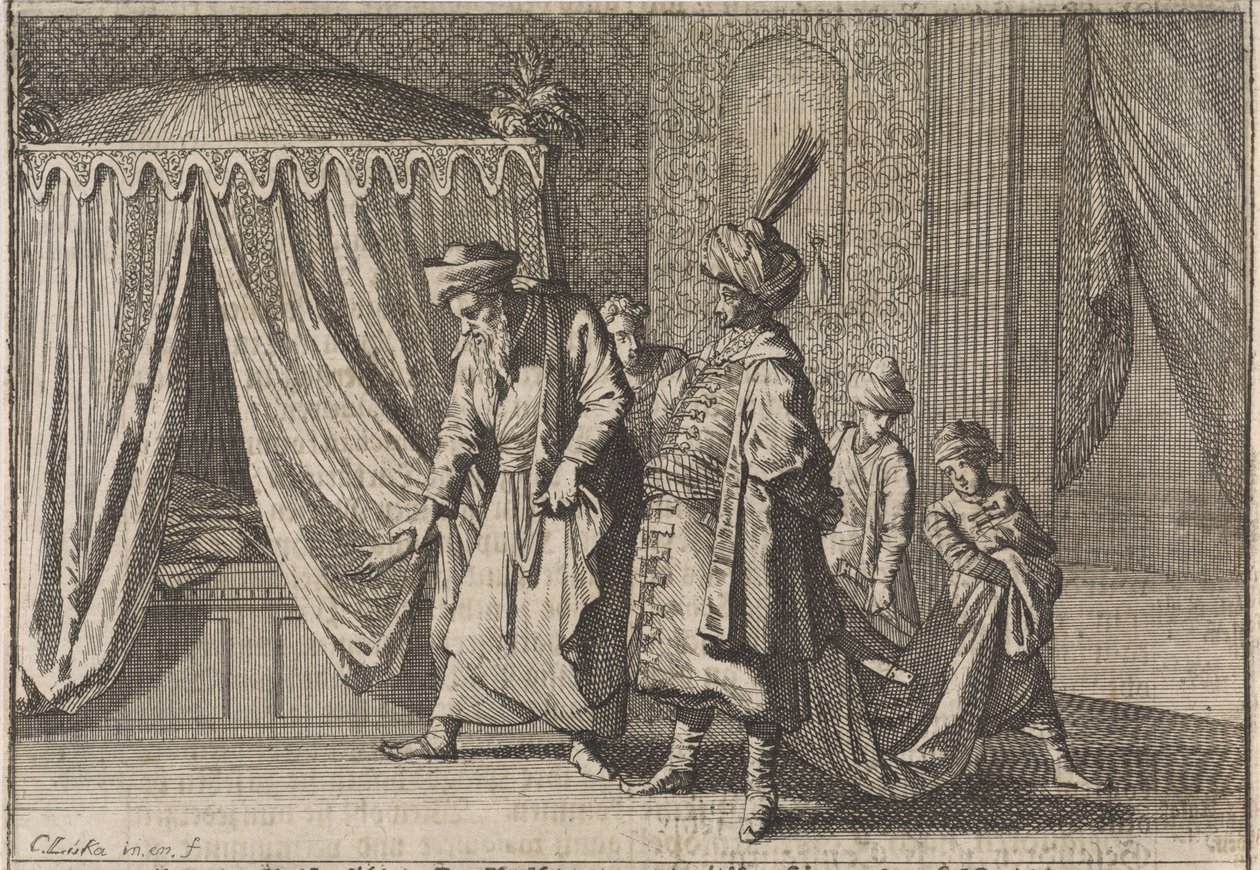 Lůžko pašovy ženy, 1639 od Caspar Luyken