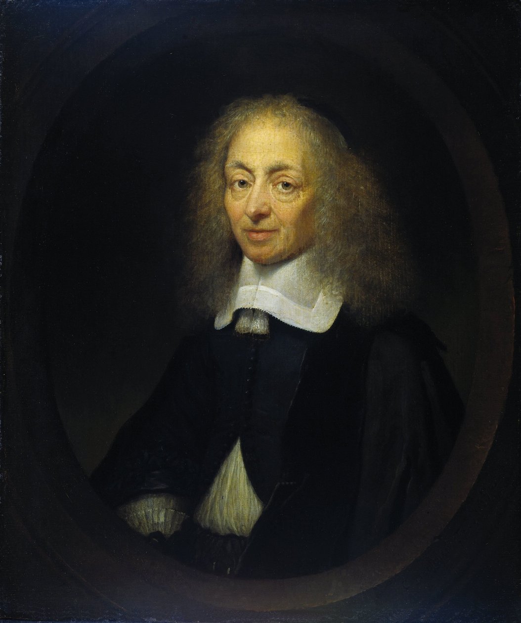 Portrét Constantina Huygense (1596-1687) od Caspar Netscher