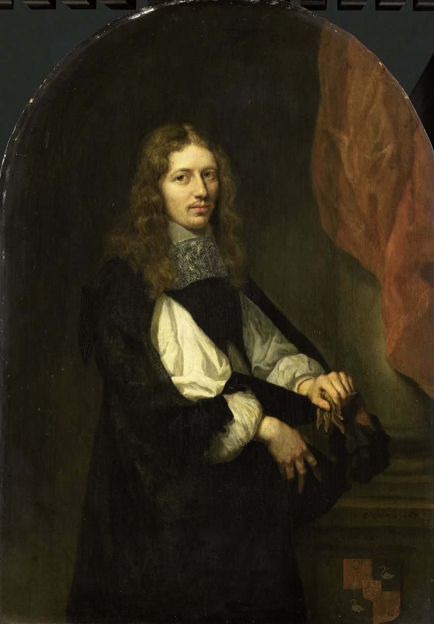 Portrét Pietera de Graeffa (1638-1707), pána Zuid-Polsbroek, Purmerland a Ilpendam. radní z Amsterdamu od Caspar Netscher