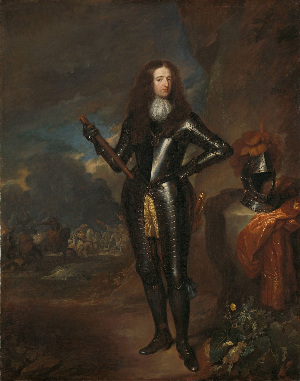 Portrét Viléma III., prince Oranžského a Stadholdera Vilém III. (1650-1702), princ Oranžský a od roku 1689 anglický král od Caspar Netscher