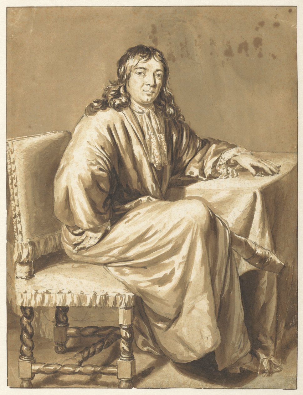 Portrét Cornelis de Man od Caspar Netscher