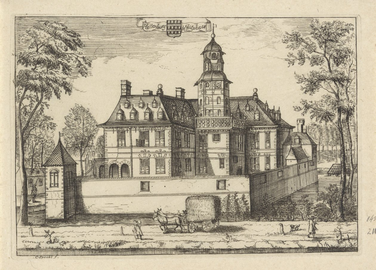 Dům Plettenburg v Jutphaas Plettenburg in Jutphaes (název na objektu) od Caspar Specht
