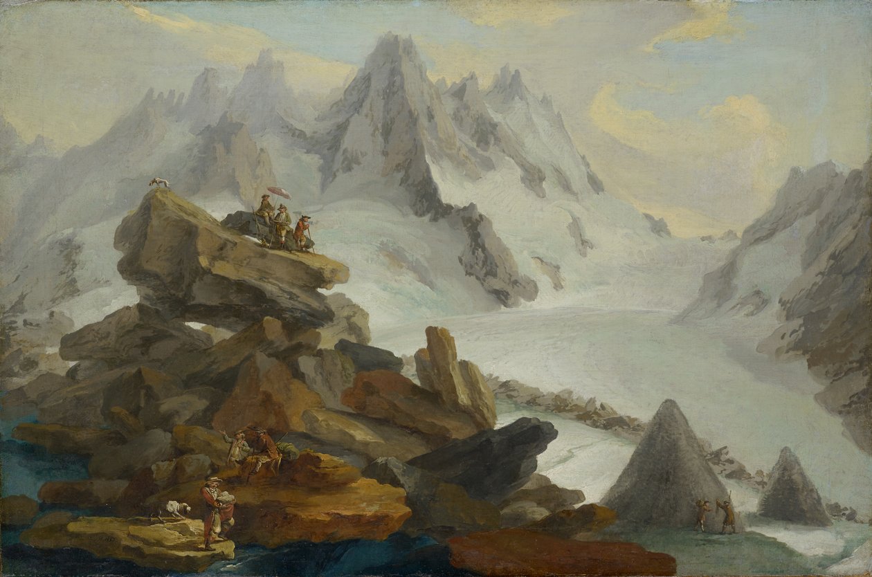 ledovec Lauteraar od Caspar Wolf