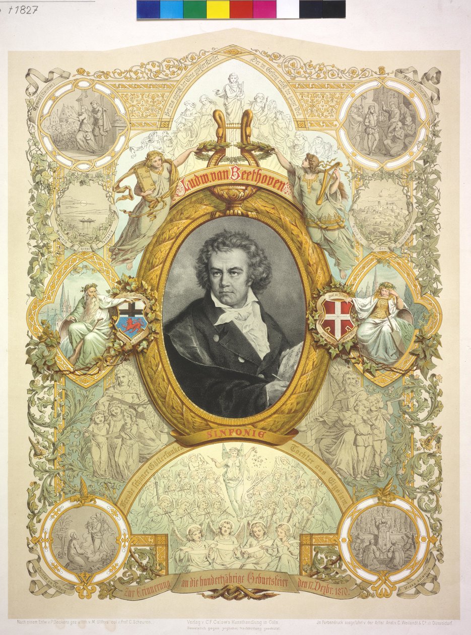 Ludwig van Beethoven od Casper Johann Nepomuk Scheuren