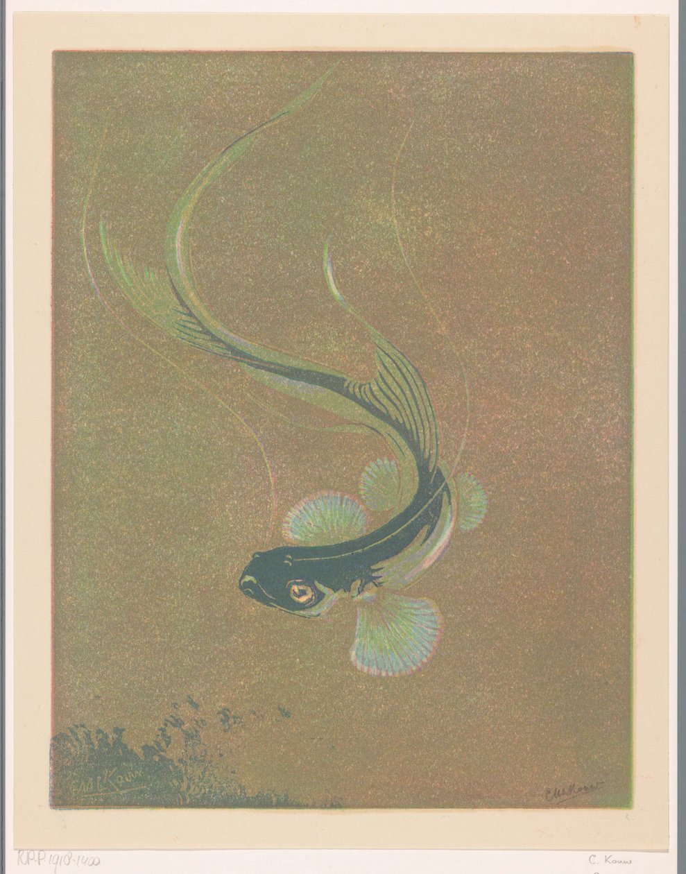 Plavání ryb Plavající ryby (původní název) od Casper M.L. Kouw (signed by artist)