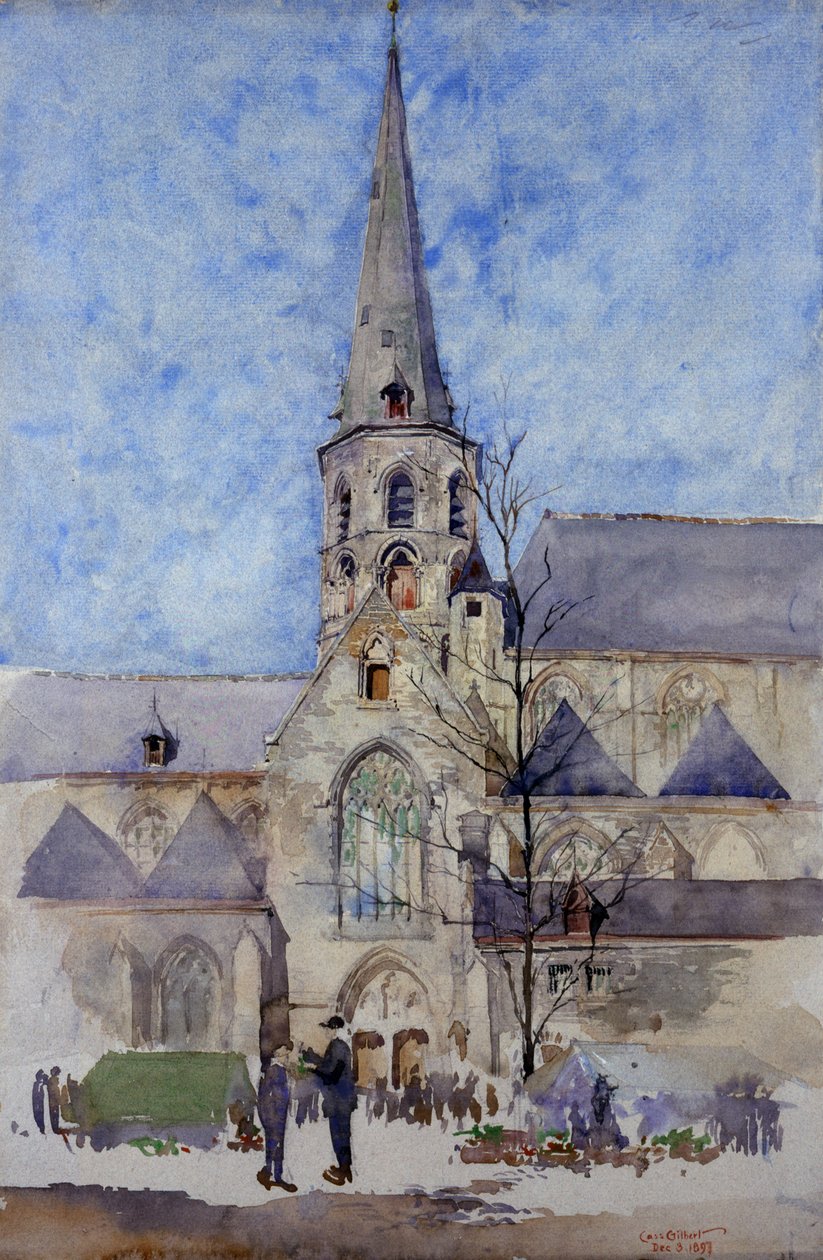 Kostel sv. Jakuba, Gent, Belgie, 1897. od Cass Gilbert