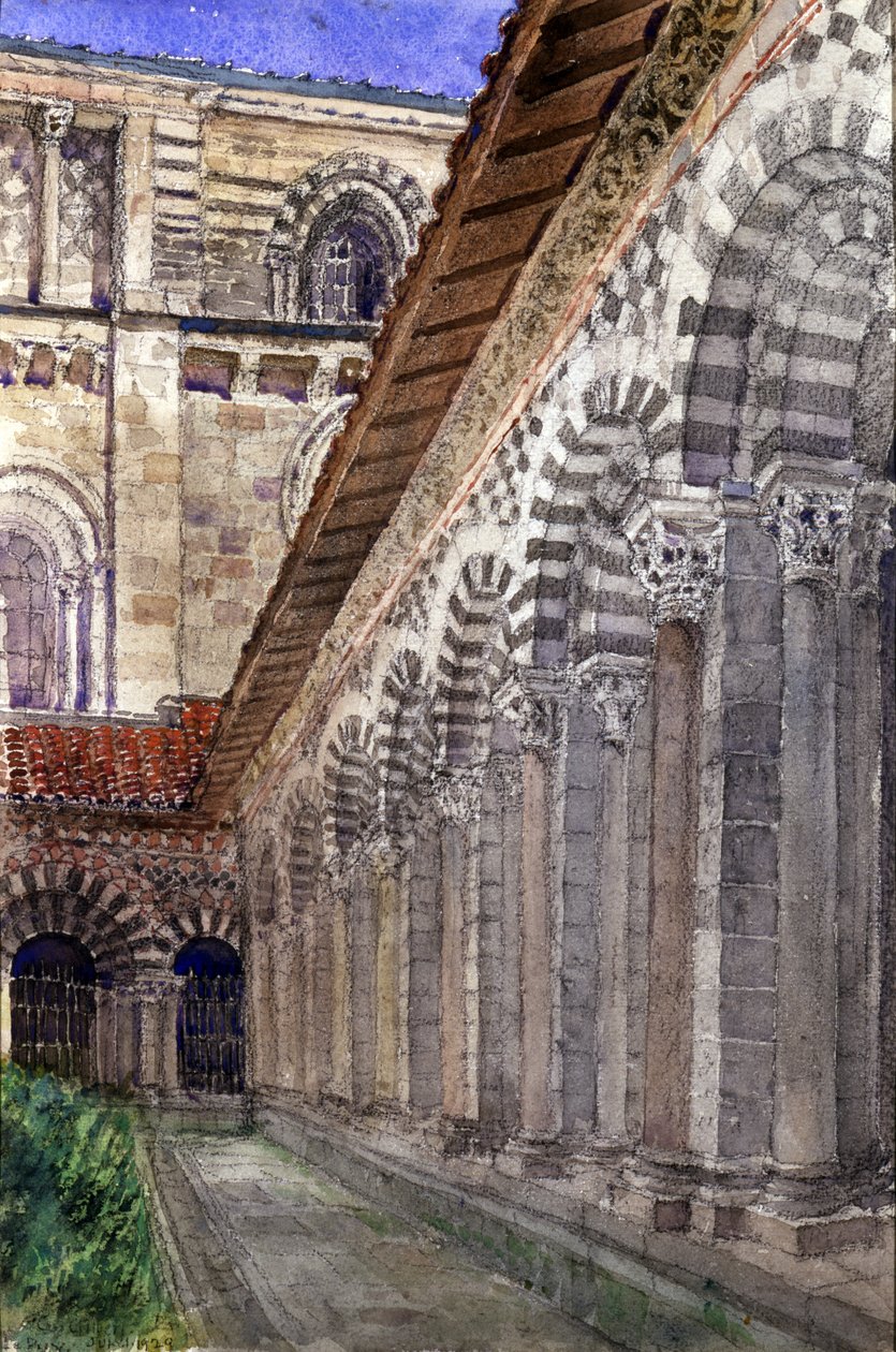 Klášter katedrály v Le Puy, 1929. od Cass Gilbert