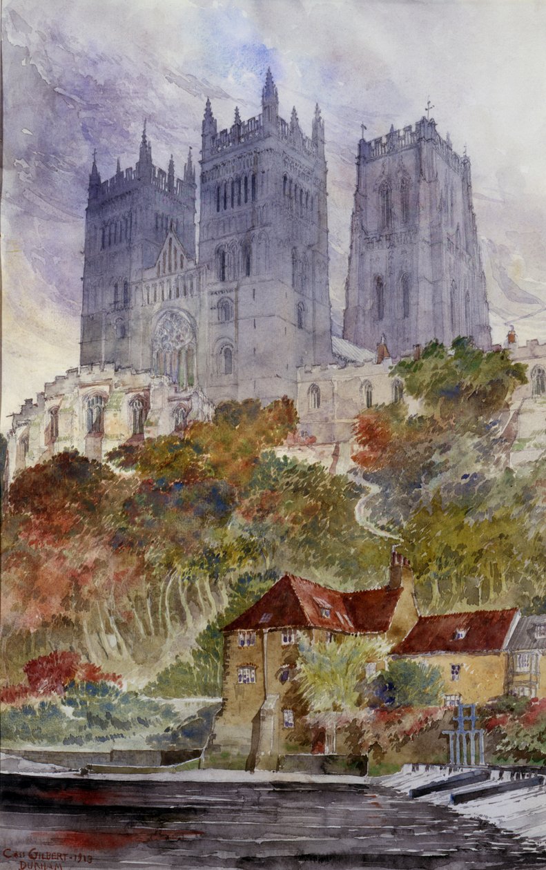 Durhamská katedrála, Anglie, 1913. od Cass Gilbert