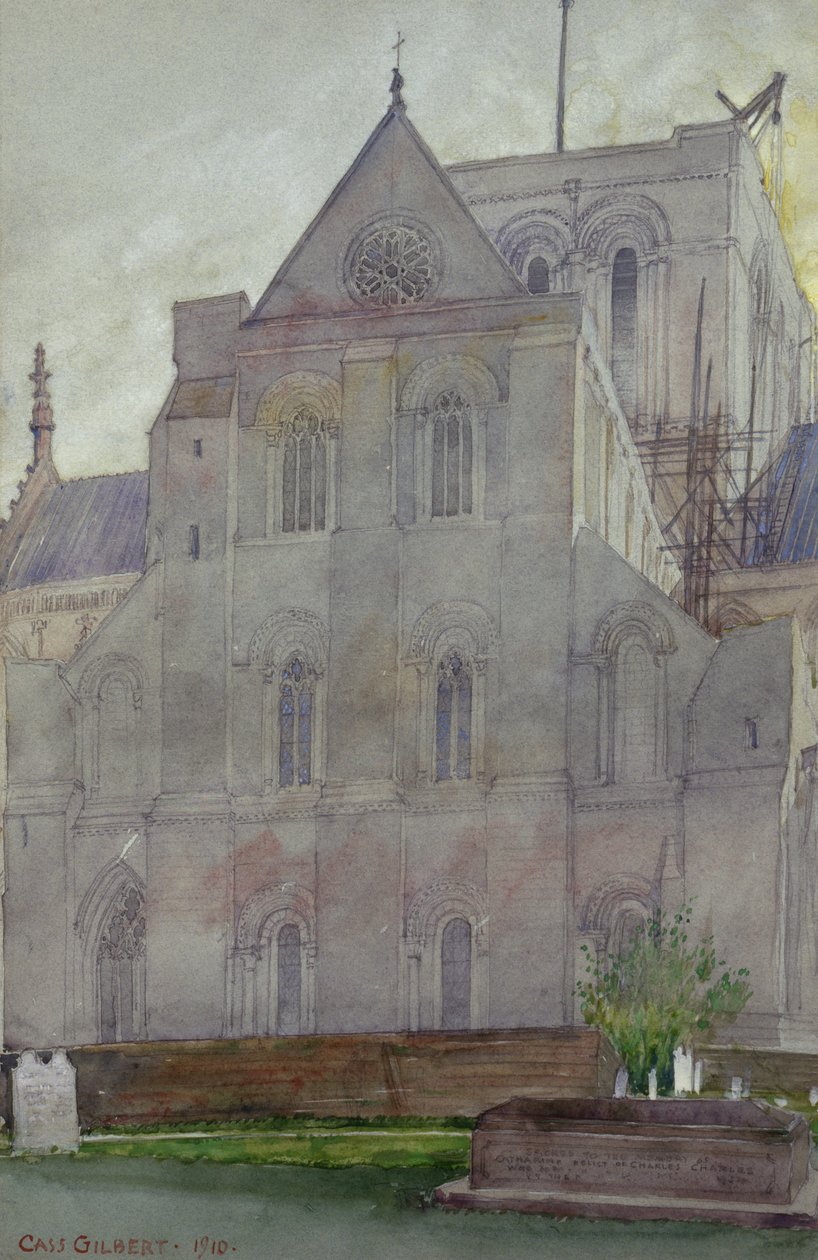 Severní transept, katedrála ve Winchesteru, Anglie od Cass Gilbert