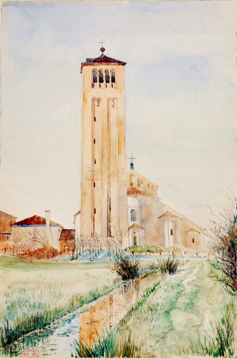 Věž, katedrála Torcello, 1898-1916. od Cass Gilbert