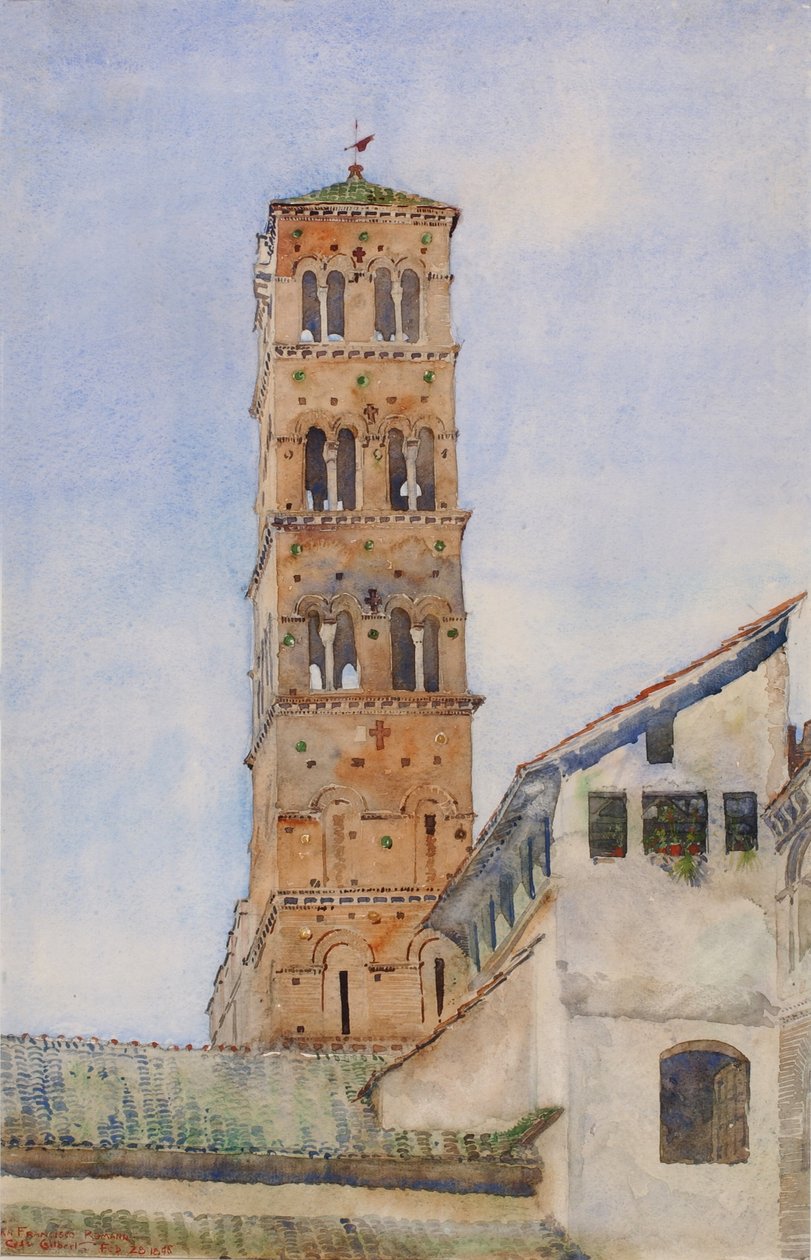 Věž, San Francisco Romano, Řím od Cass Gilbert