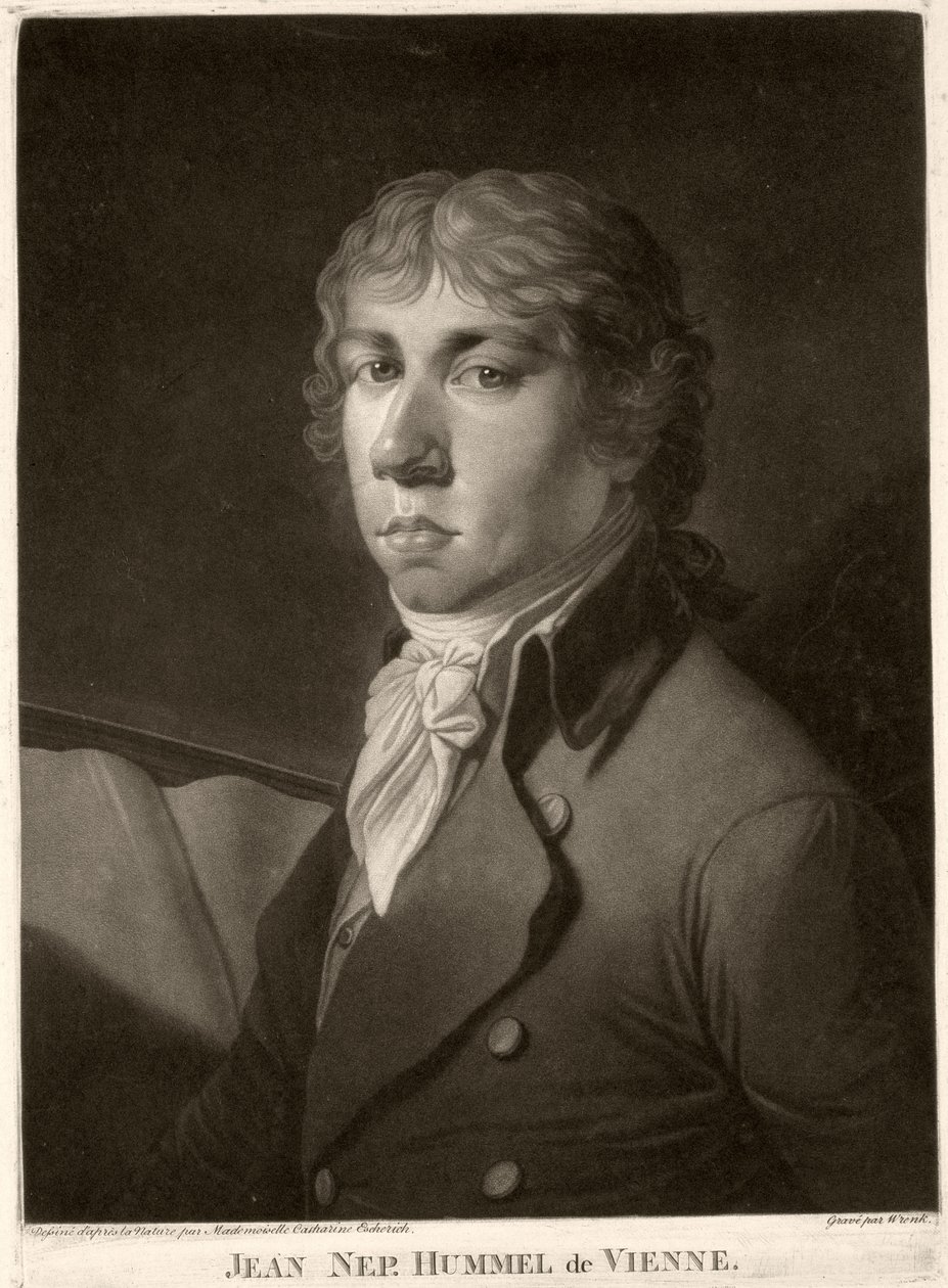 Johann Nepomuk Hummel (1778-1837) ryl Wrenck od Catharina Escherich
