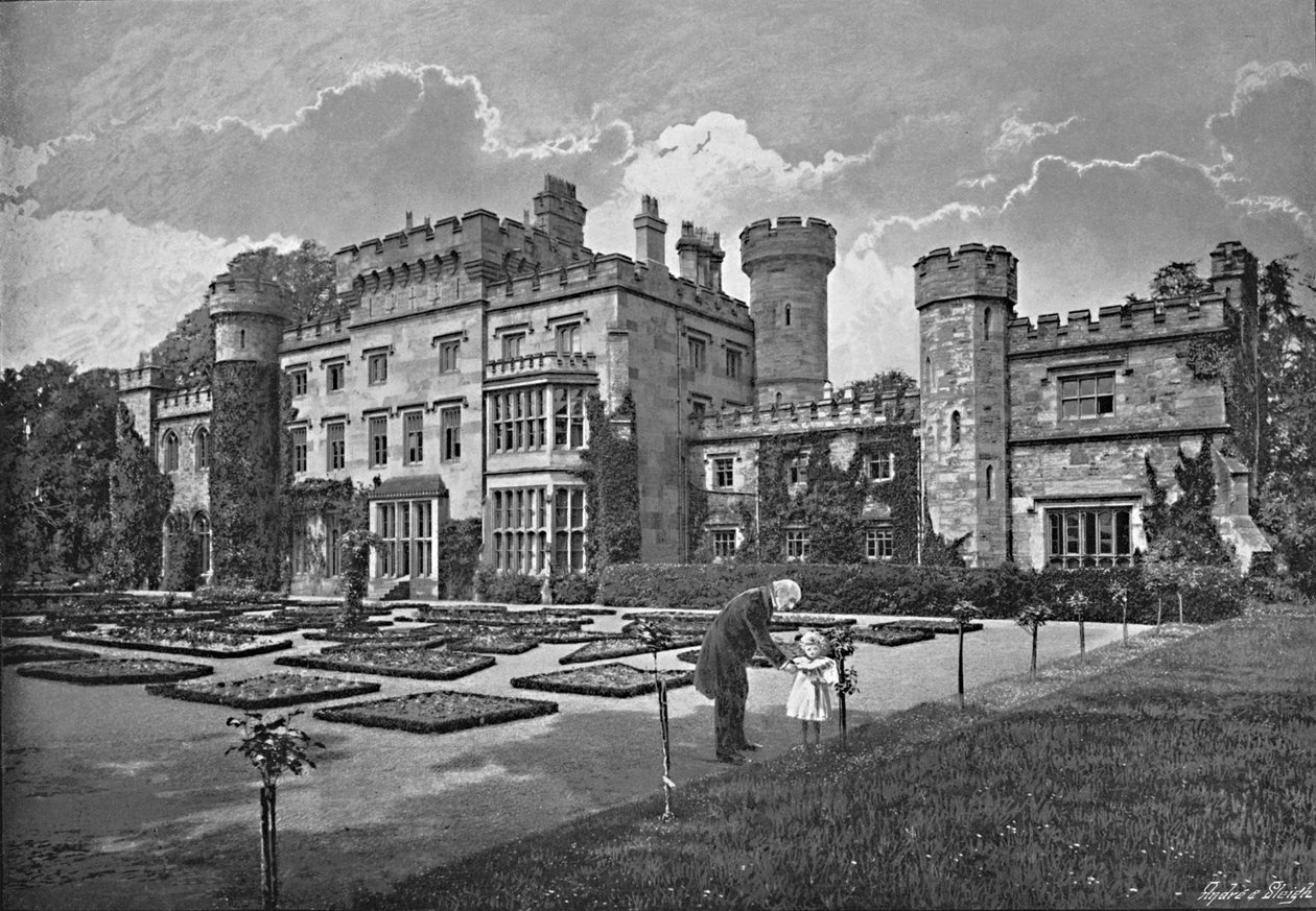 Hrad Hawarden, c1896 od Catherall and Pritchard