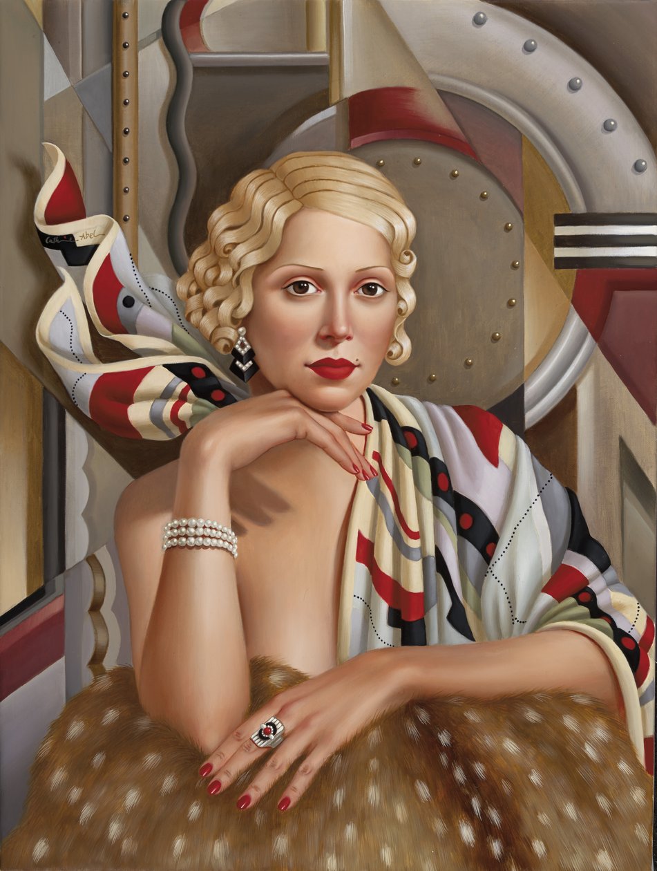 La Femme en Soie (olej na plátně) od Catherine Abel