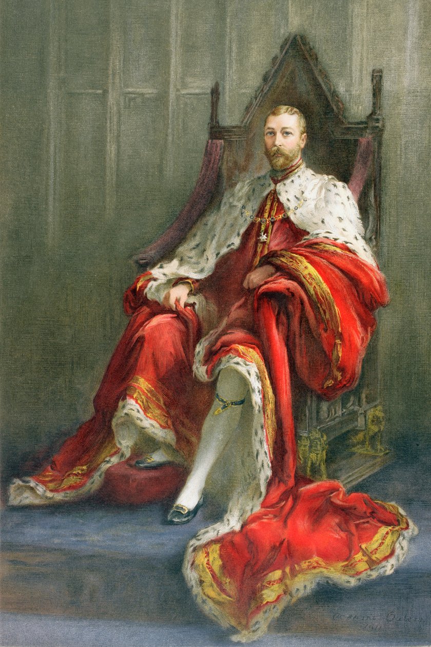 Jiří V., z "The Illustrated London News", 1911 od Catherine Ouless
