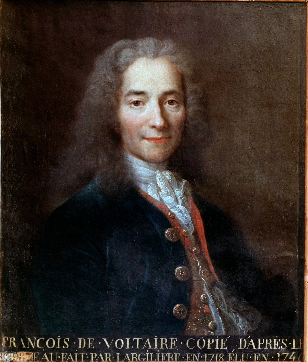Voltairův portrét od Catherine Lusurier