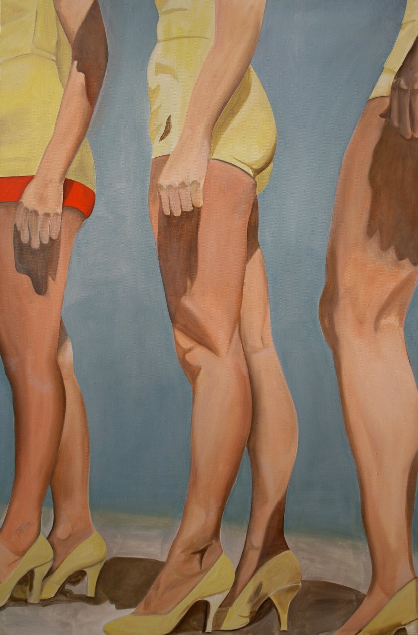 Nohy, 2007 (olej na plátně) od Cathy Lomax