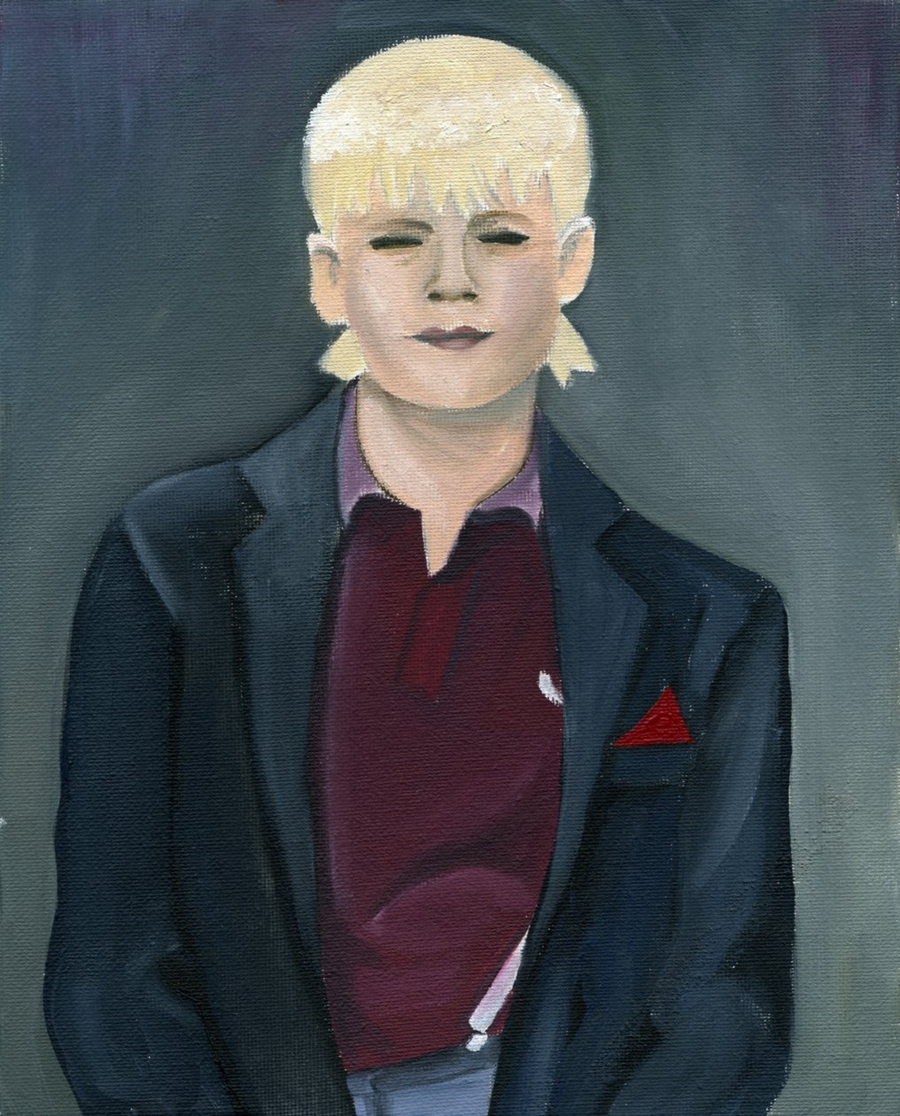 Skinhead Girl, 2005 (olej na plátně) od Cathy Lomax