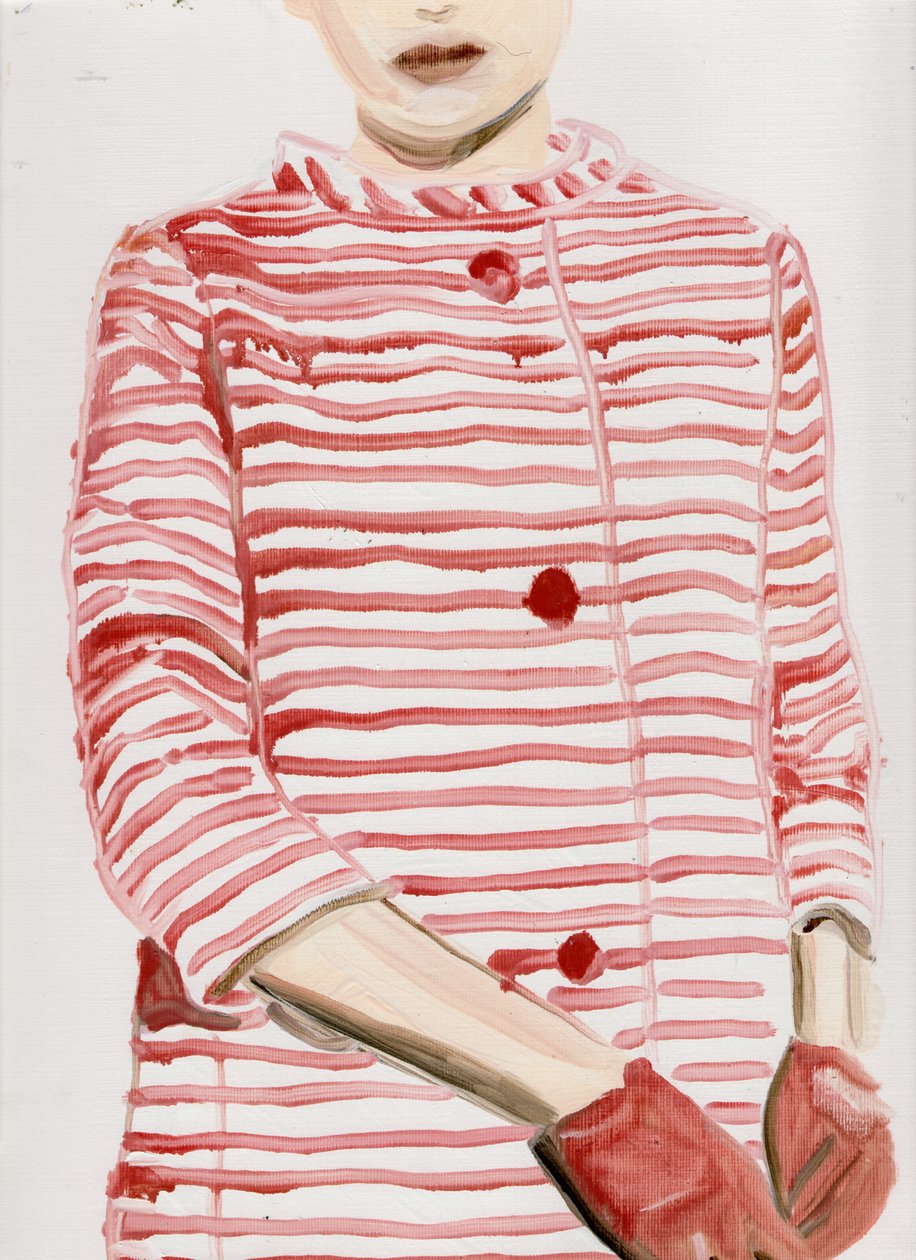 Hvězdy v pruzích (MF), 2015 (olej na papíře) od Cathy Lomax