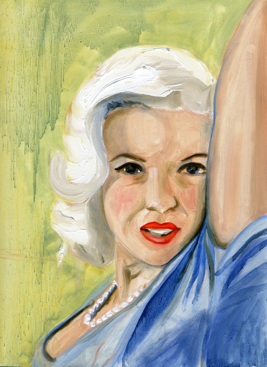 Nevyhnutelný konec bohyně lásky (Jayne 10), 2008 (olej na plátně) od Cathy Lomax