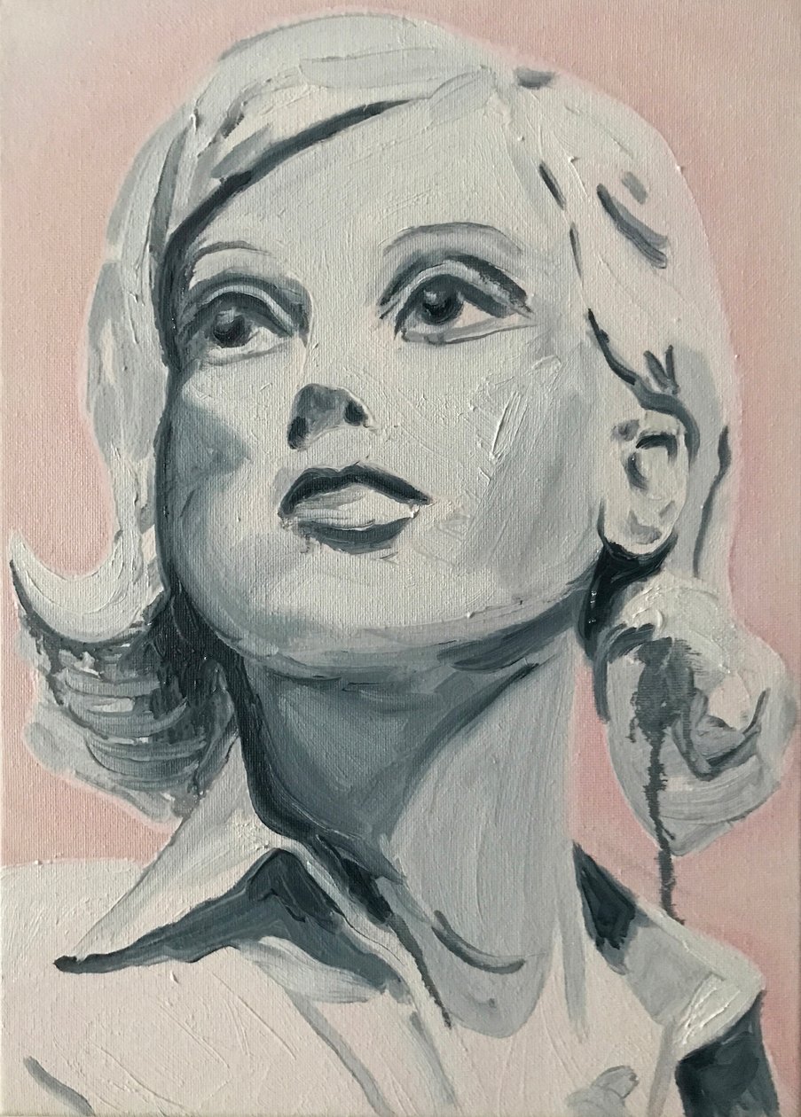 Veselé panny: Darcey, 2017 (olej na plátně) od Cathy Lomax