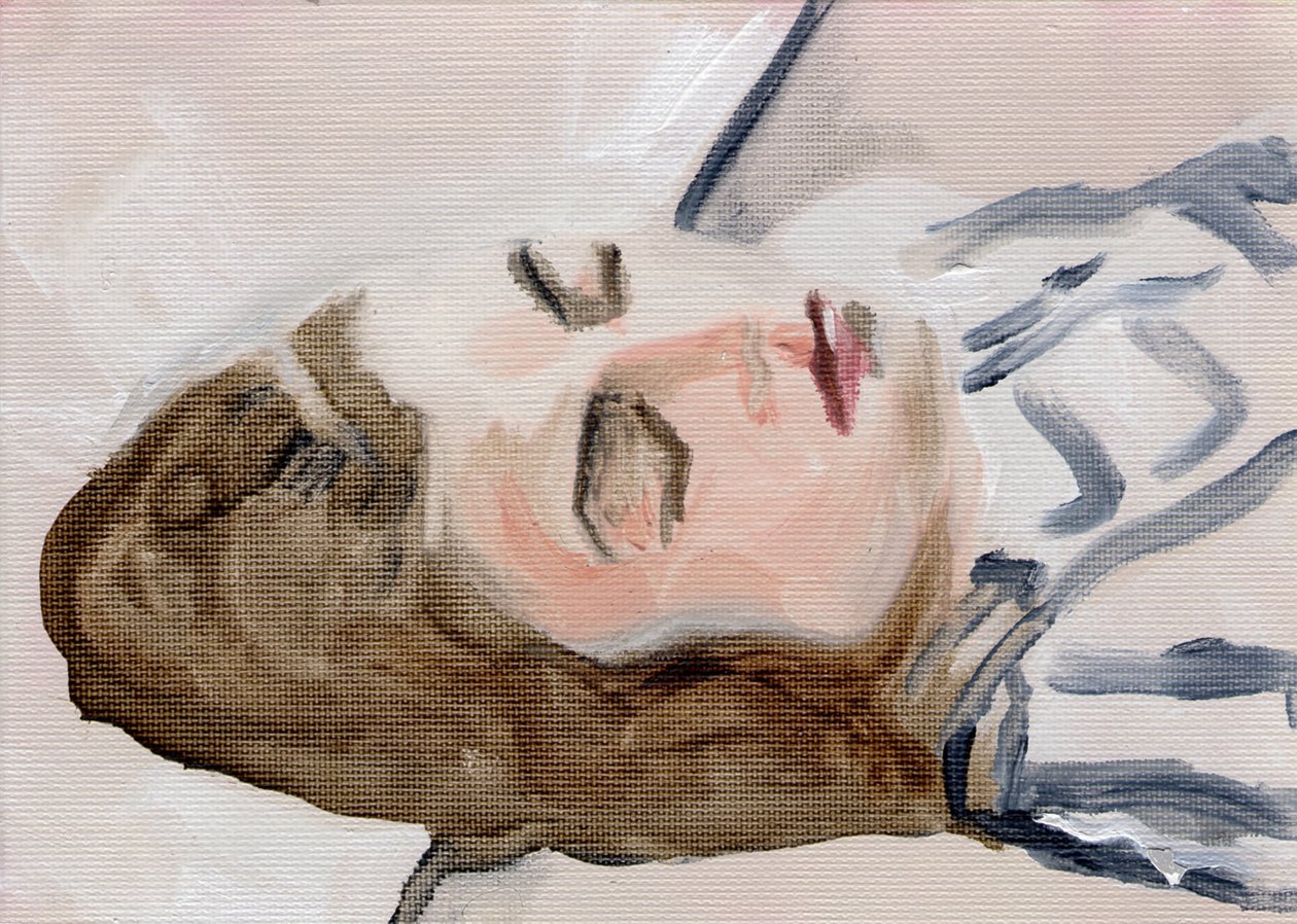 Toni Marachek, 2016 (olej na papíře) od Cathy Lomax