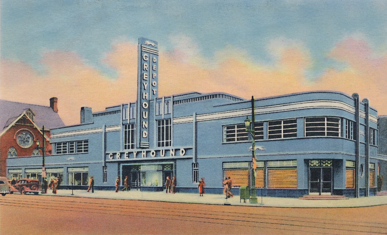 Greyhound Bus Terminal, 1942 od Caufield and Shook