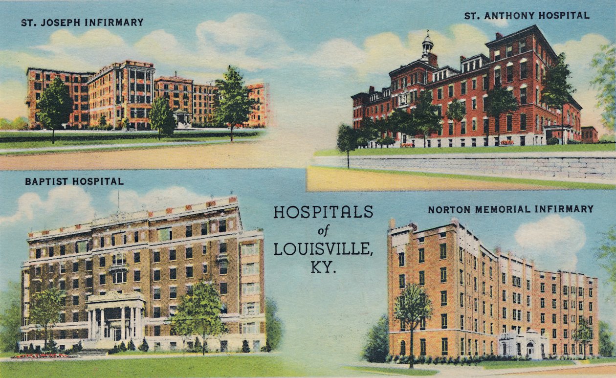Nemocnice v Louisville, KY, 1942 od Caufield and Shook