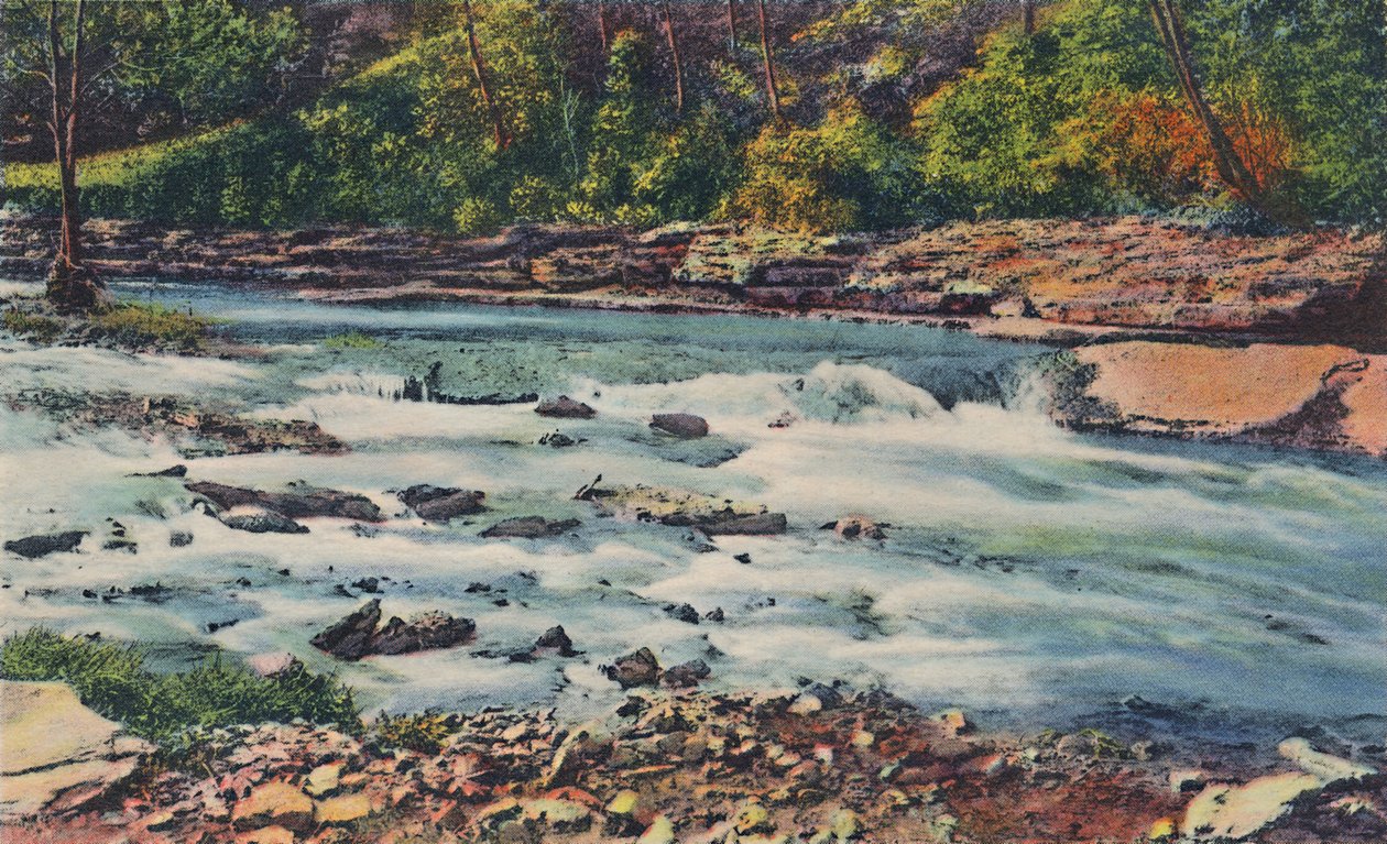 Rapid Waters, Cherokee Park, 1942 od Caufield and Shook