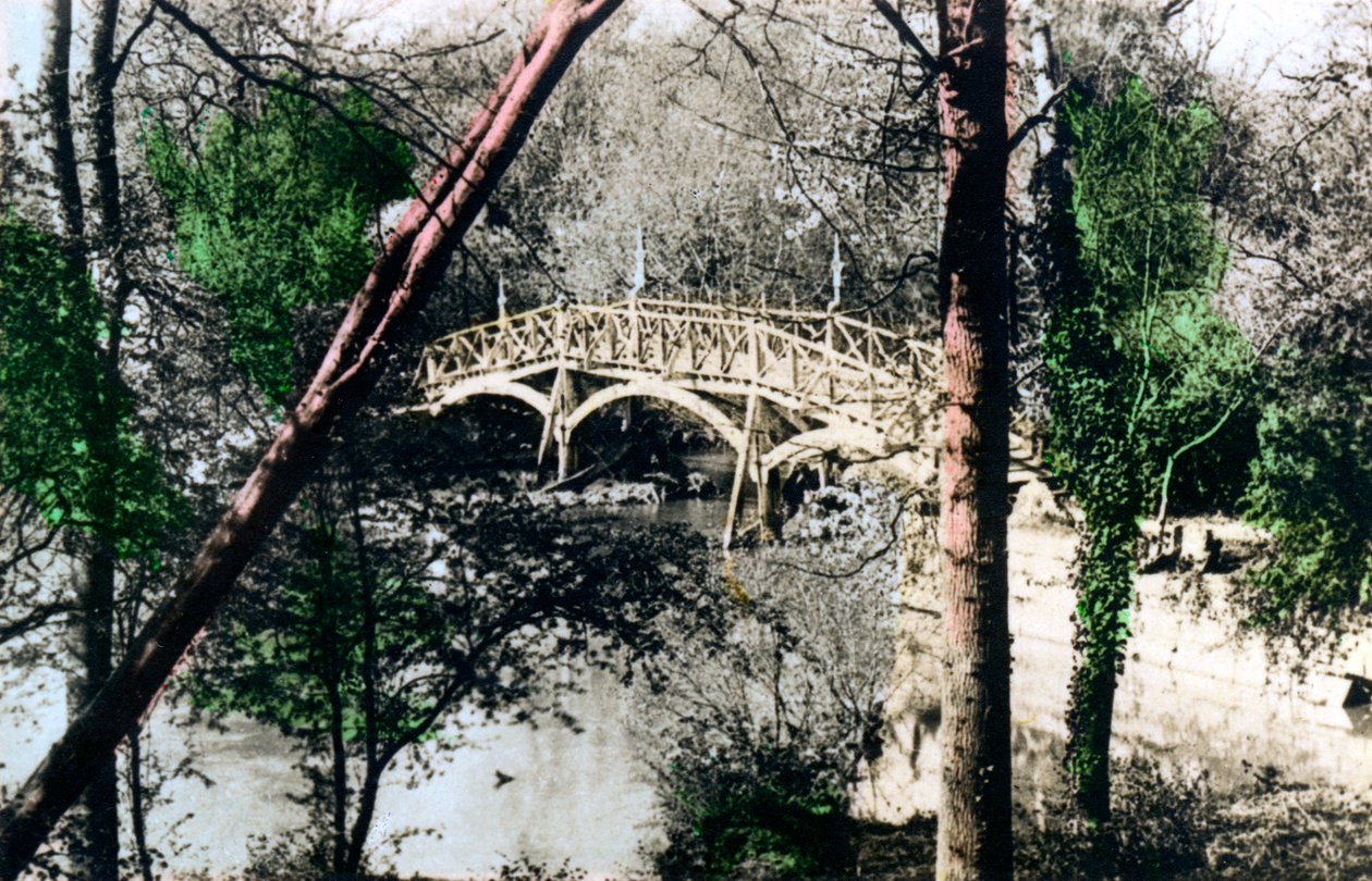 Most přes řeku Temži v Nuneham Courtenay, Oxfordshire, 1926. od Cavenders Ltd