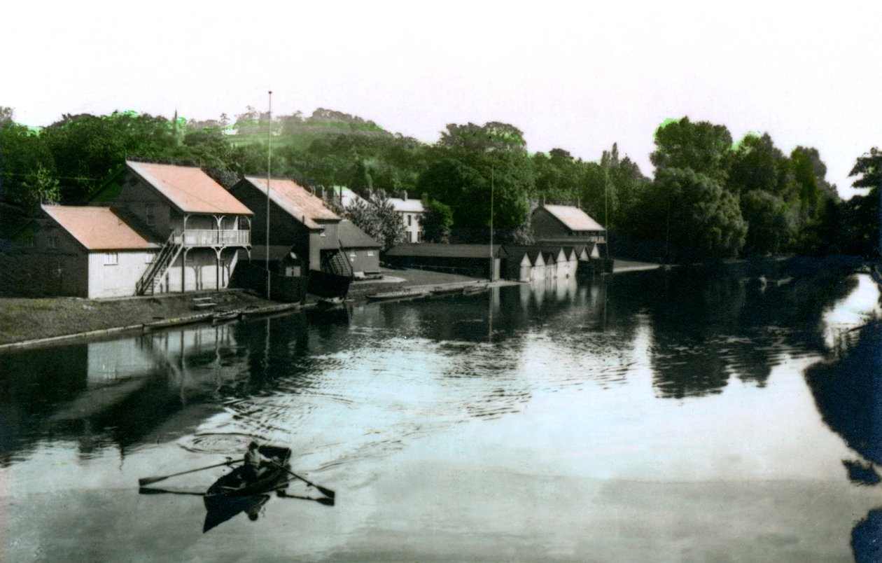 Řeka a loděnice, Burton-upon-Trent, 1926. od Cavenders Ltd