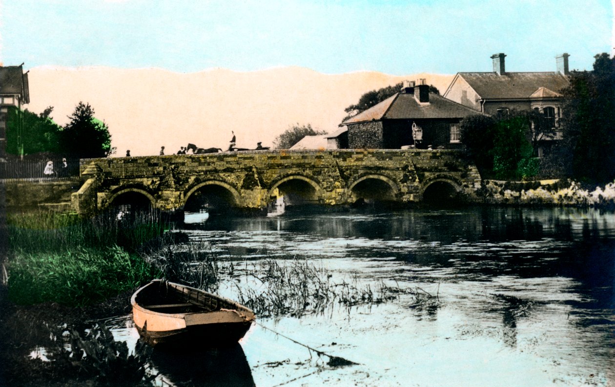 Starý most, Christchurch, Dorset, 1926. od Cavenders Ltd
