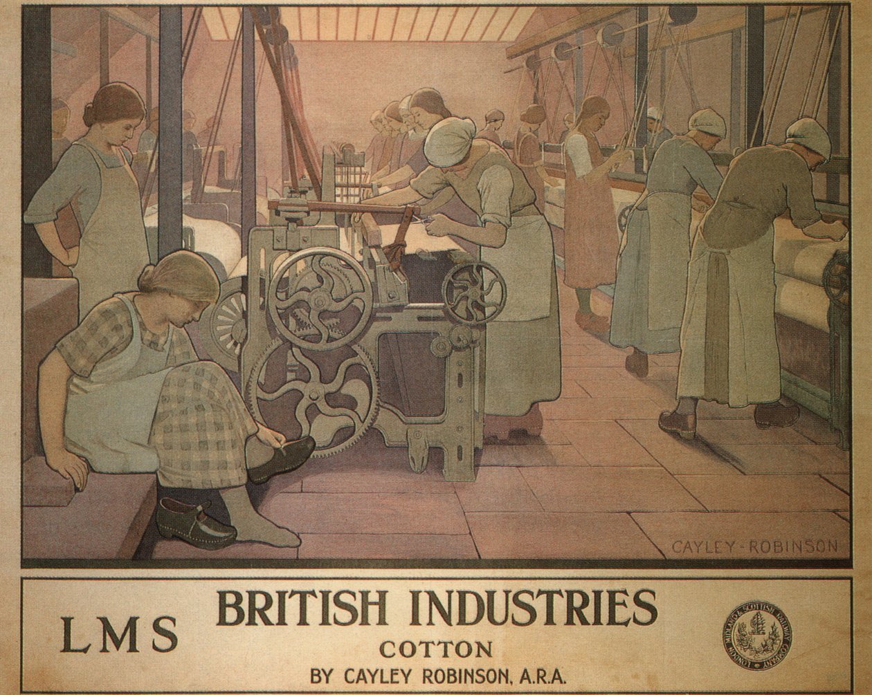 British Industries - Bavlna, 1924 od Cayley Robinson