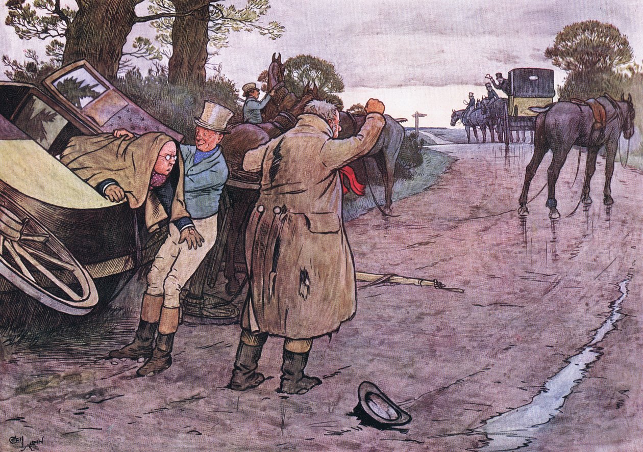 Lásko Tuppy, nevstaneš za volantem na kluky, odpověděl Jingle od Cecil Charles Windsor Aldin